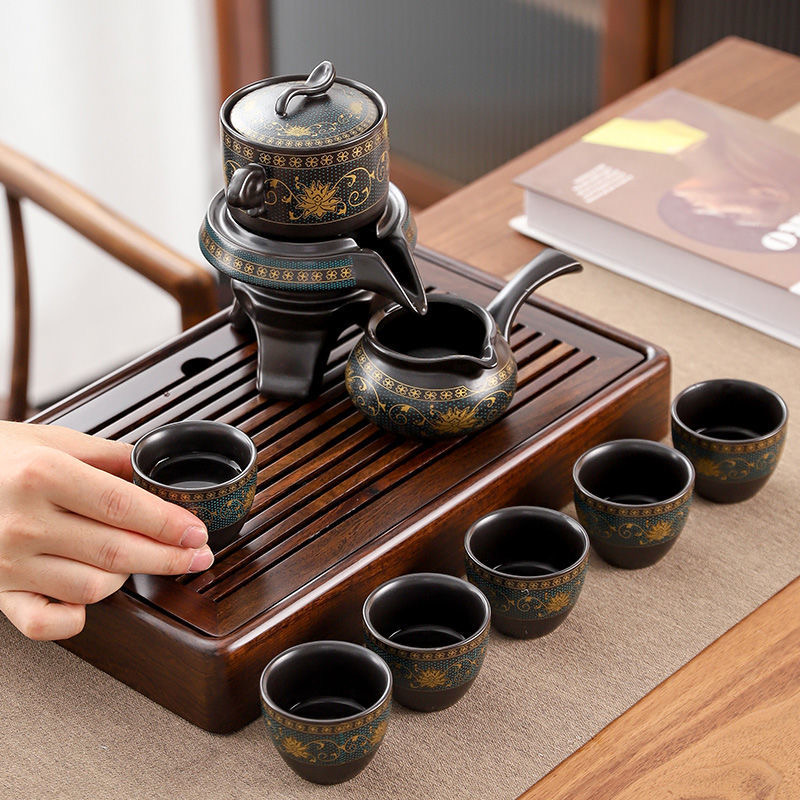 【汀和大福】鎏金堆花 西域尊貴 愛不釋手的自動茶具，1秒自動出水，隨時隨地打造茶生活